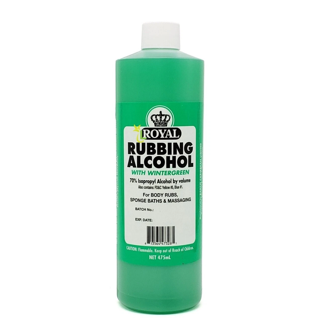 JROYAL RUBBING ALCOHOL WINTERGREEN 475ML
