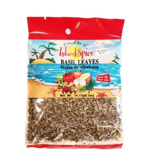 Caribbean ISLAND SPICE BASIL LEAVES 0.5oz 3pck