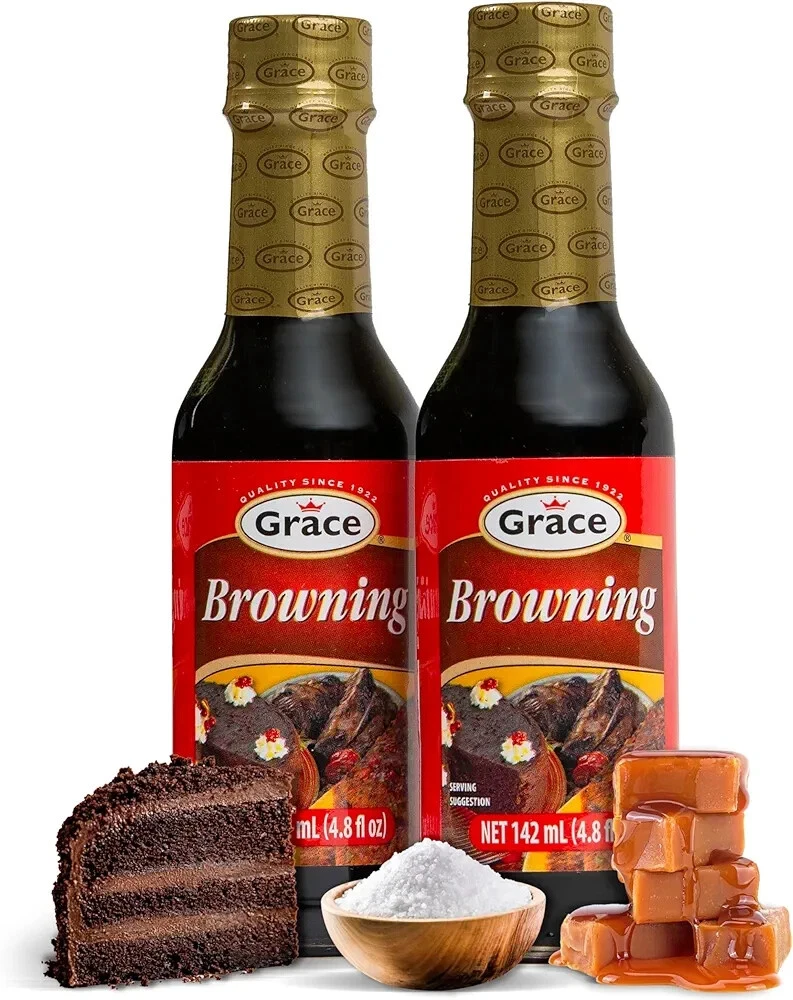 2 Pack Grace Browning Sauce 4.8 fl. oz Jamaican Browning