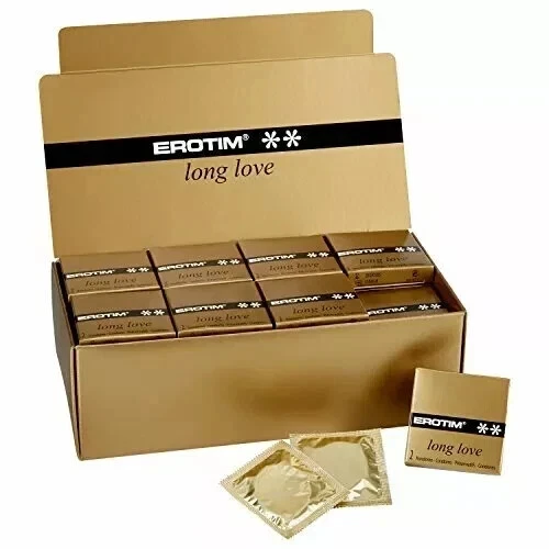 Erotim Long Love Climax Control Condoms 48-Pack