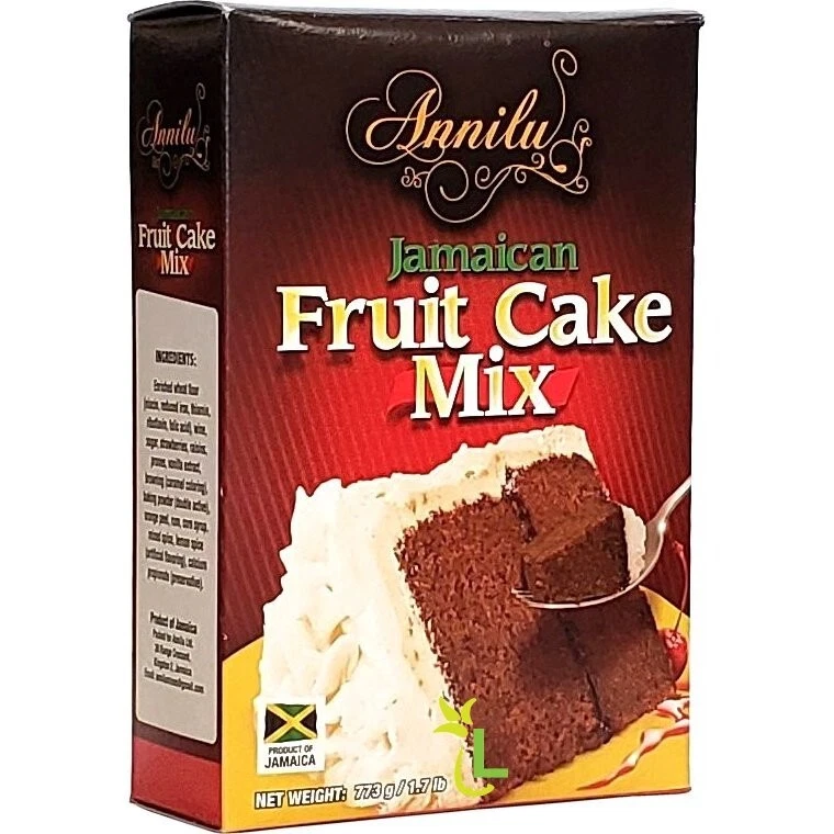 Jamaican Fruit Cake Mix - Annilu 1.7 Lb - Product of Jamaican