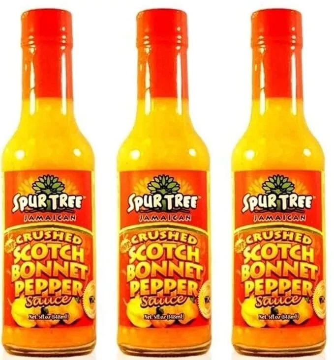 Spur Tree Jamaican Scotch Bonnet Pepper Sauce-5 Oz, 3 Pack